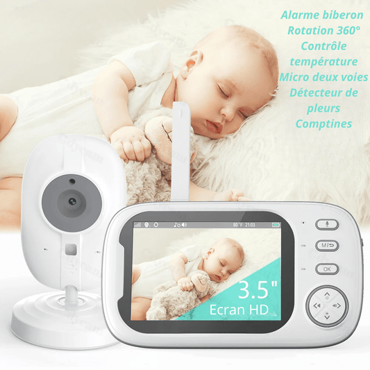Babyphone HD Vision nocturne & audio bidirectionnel - NovanNex